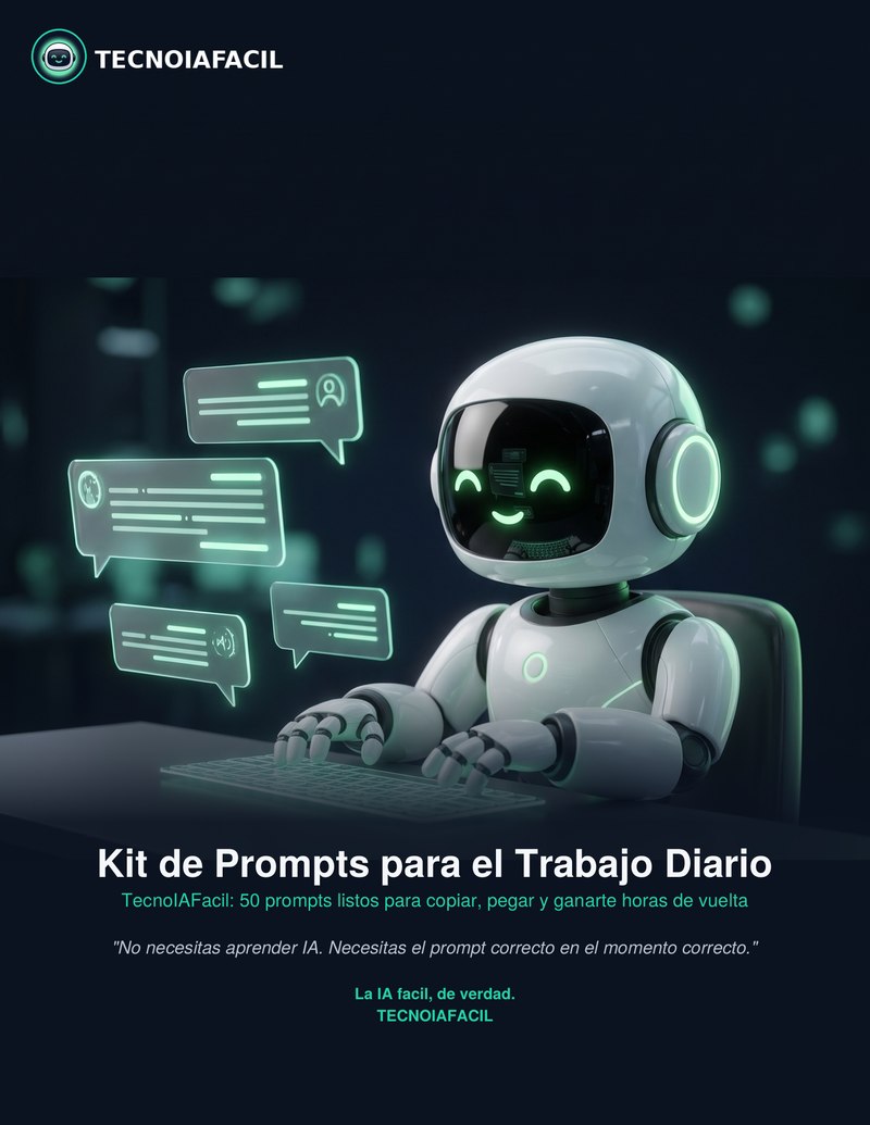 Portada Kit de Prompts para el Trabajo Diario - TecnoIAFacil