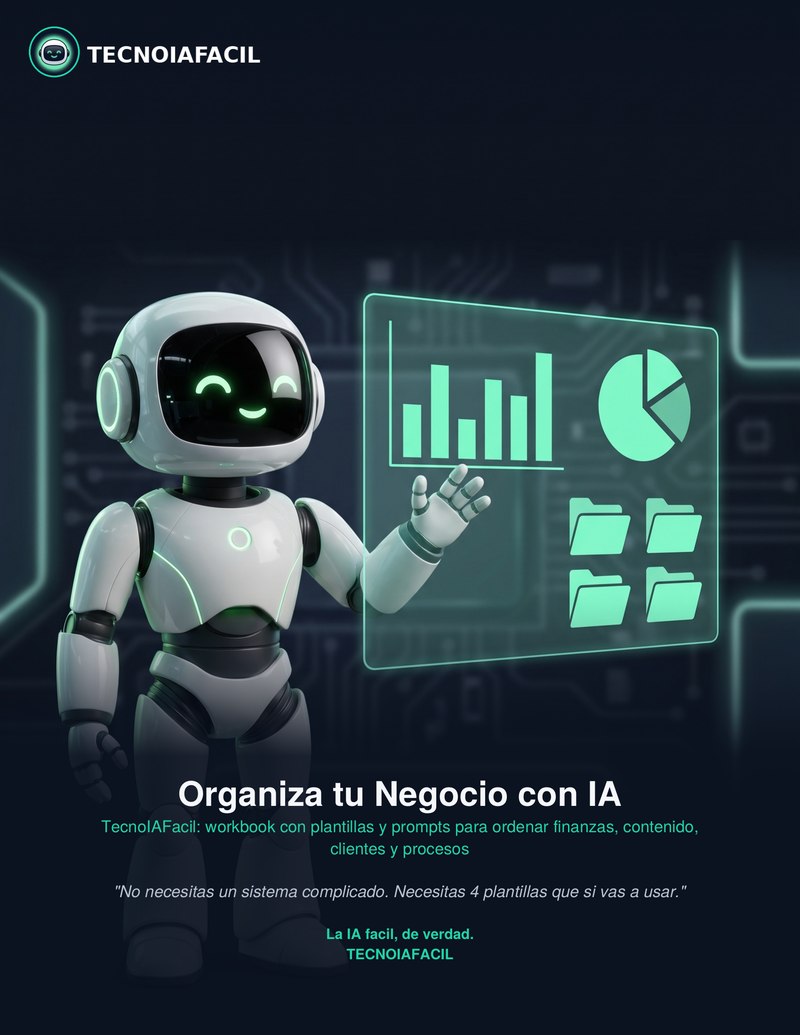 Portada Organiza tu Negocio con IA - TecnoIAFacil